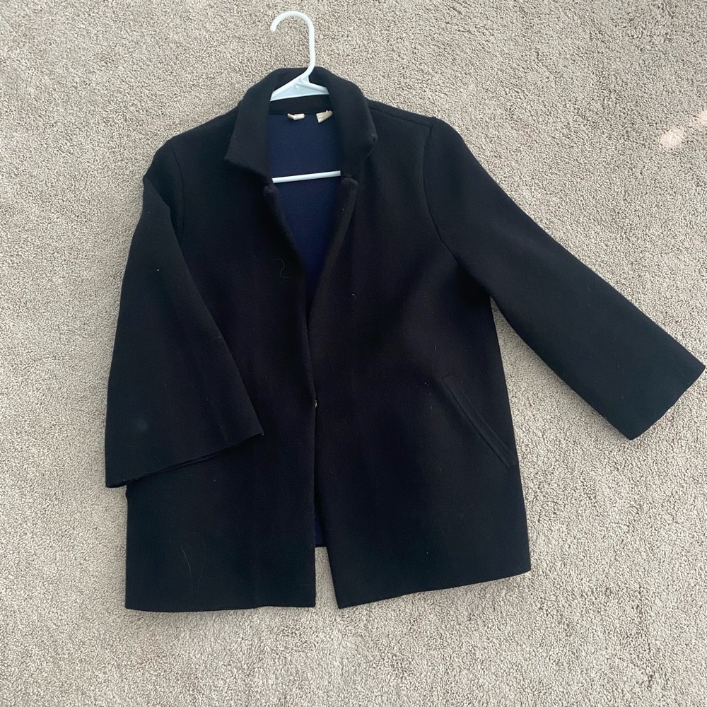 3/4 sleeve structured blazer